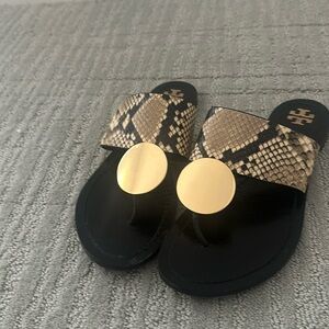 Tory Burch Snakeskin Sandal